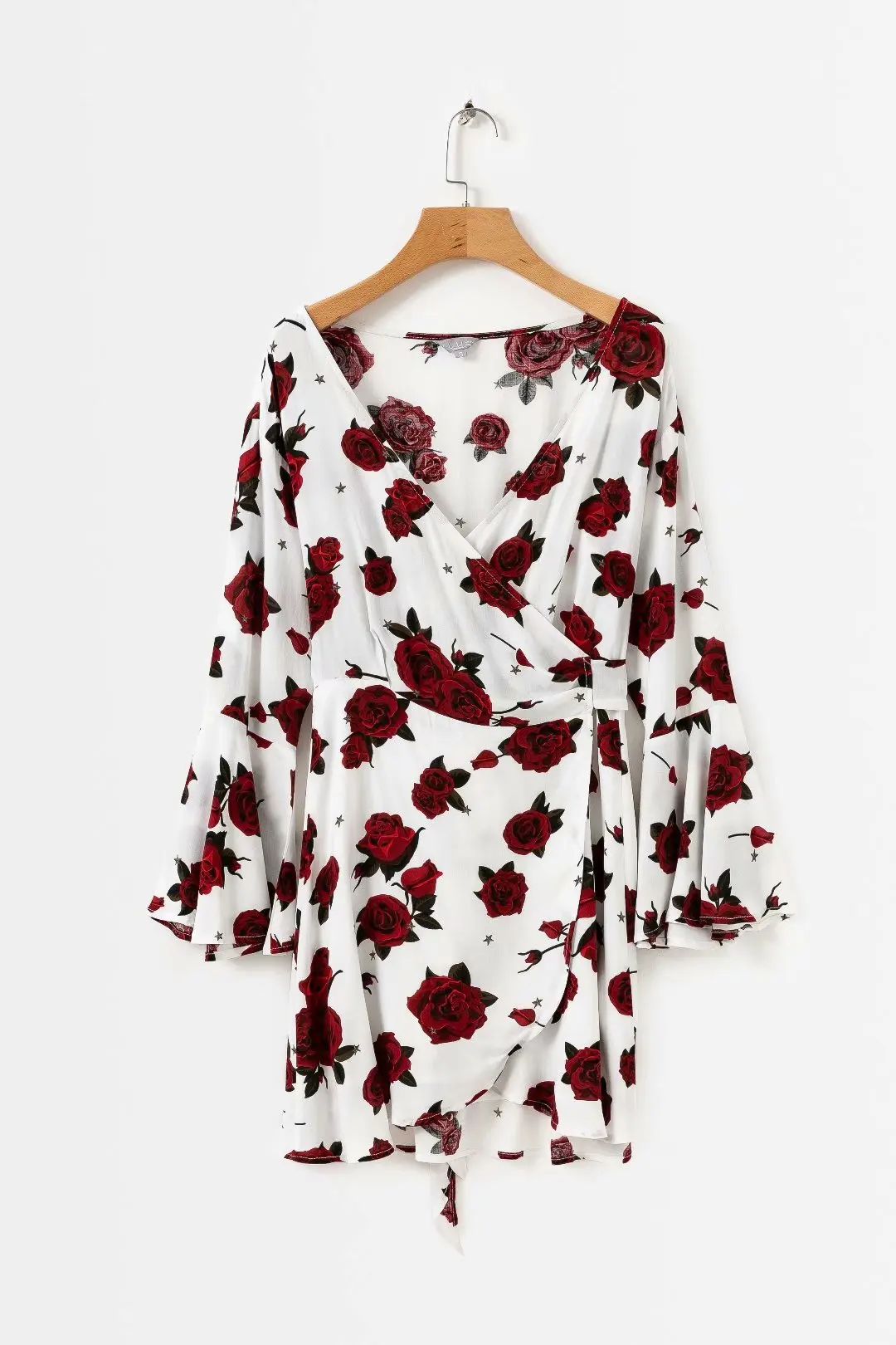 

dress women valentine plus size dresses gothic elegant rose printed trumpet sleeve vintage clothes fashion flare sleeve 2019