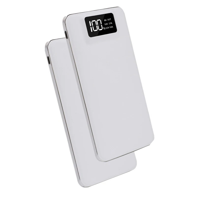 Портативный 20000 мАч Power Bank Dual USB 2.1A быстрой зарядки светодиодный дисплей для iPhone