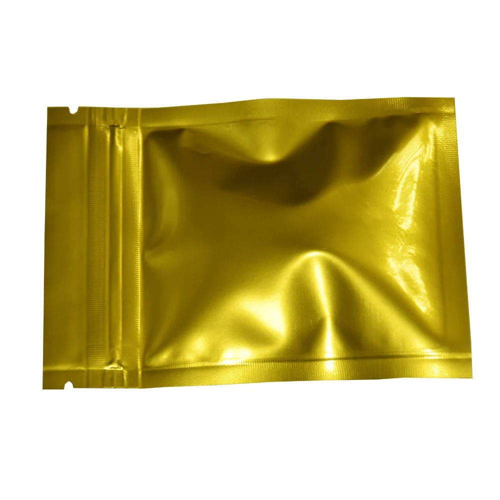 100pcs/lot 8.5x13cm Food Package Bag Aluminum Foil Packing Bags Ziplock Mylar Pouches Heat Seal Zipper | Дом и сад