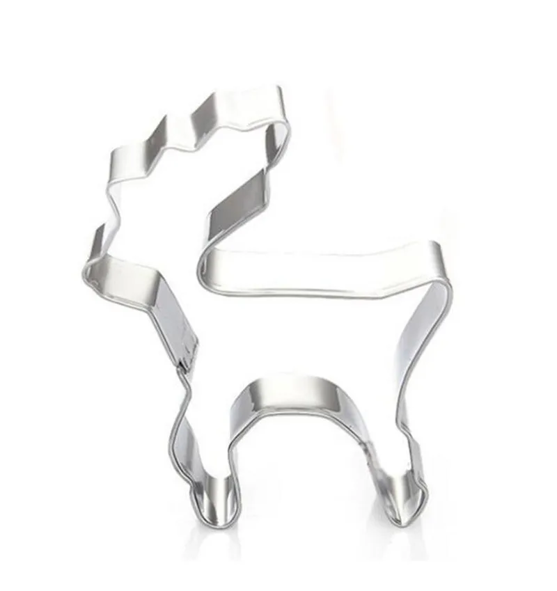 Рождественская лося олень печенья резак из нержавеющей стали DIY Форма для тортов