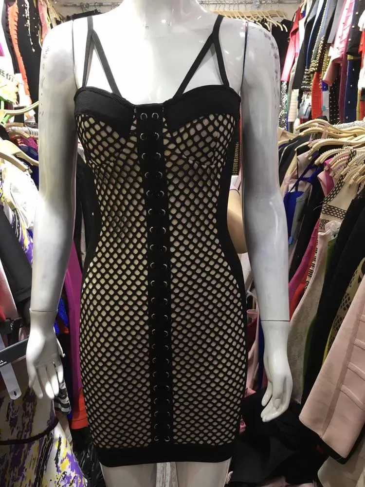 2019 Мини-платье сексуальное платье знаменитостей с открытой спиной на бретельках