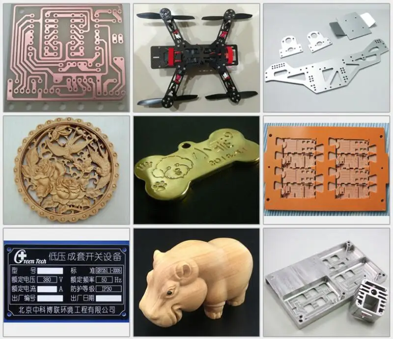 

1500W Industrial CNC Milling Machine 3040 CNC metal router engraving machine 4030 2.2KW For PCB PVC woodworking