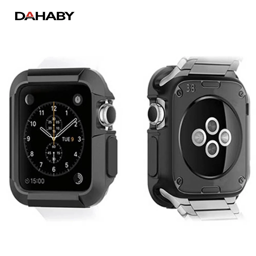 Newest Armor Case Durable TPU Slim Cover Frame Anti-Scratches Shockproof Protector Skin for Apple Watch 38mm 42mm | Мобильные