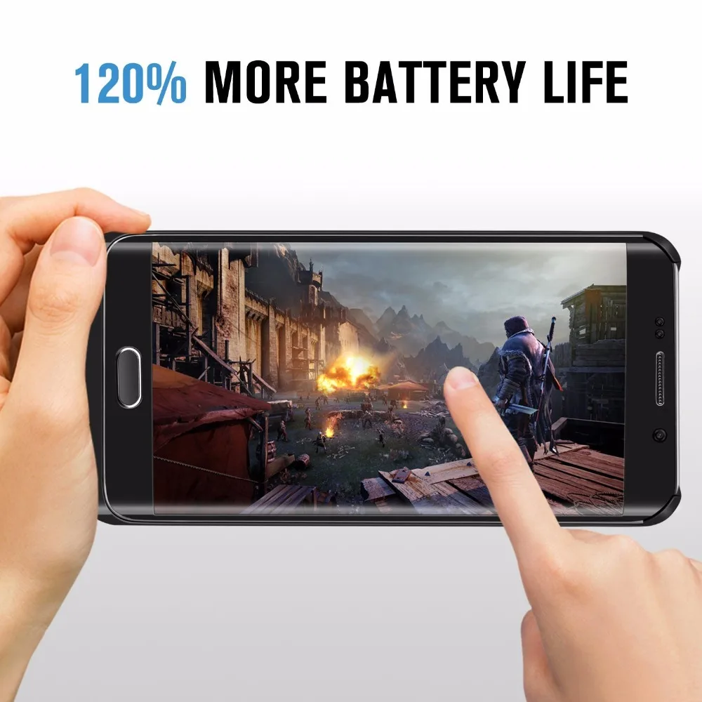 Для Samsung S6 Edge Plus 4200 mAh внешний блок питания зарядное устройство запасная крышка