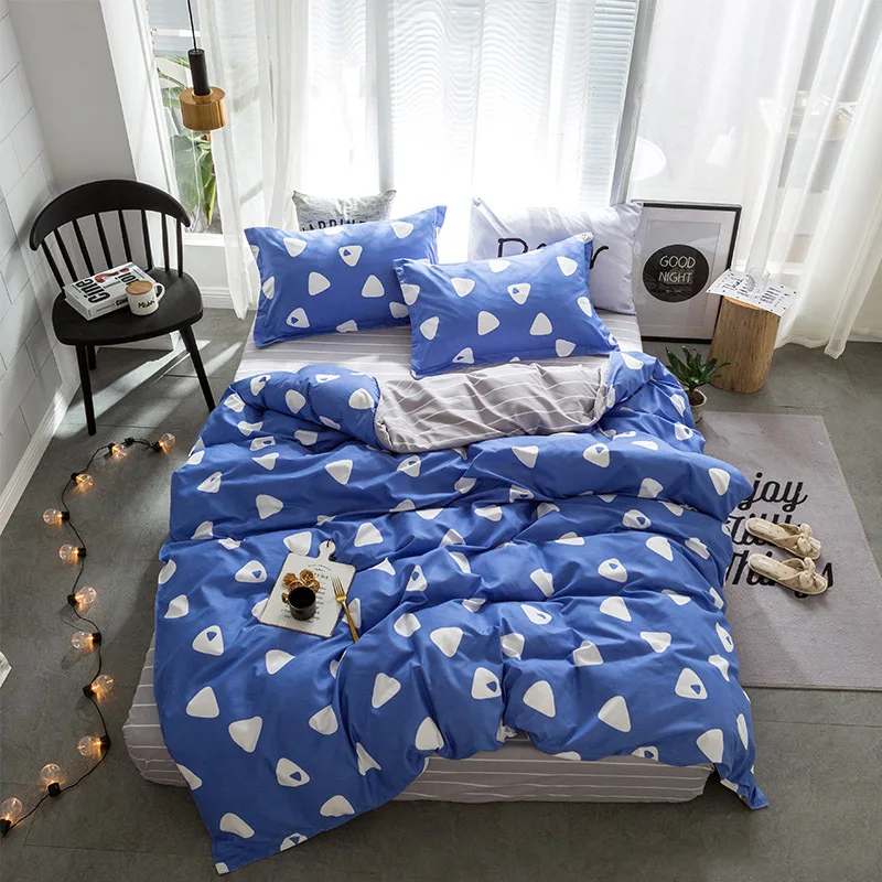 Комплект постельного белья из 4 предметов мягкий постельный комплект с