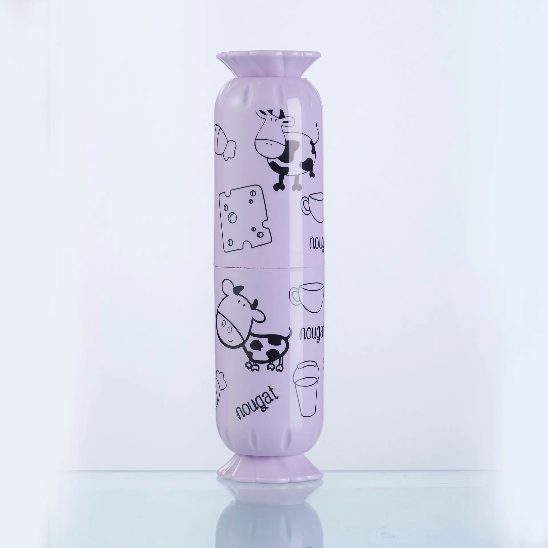 Фиолетовый XUNZHE Candy styling портативная зубная щетка для путешествий Чехол для хранения Органайзер для зубной щетки посуда вилка ложки Защитный Контейнер - Цвет: Фиолетовый