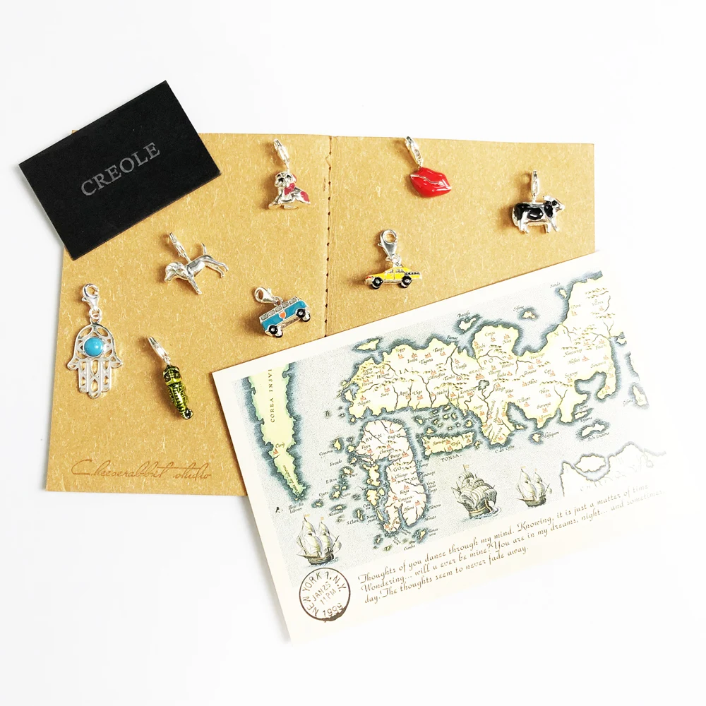 Подвеска Хамелеон из ялового автобуса рука Фатимы Нью Йоркское такси Поцелуй губ