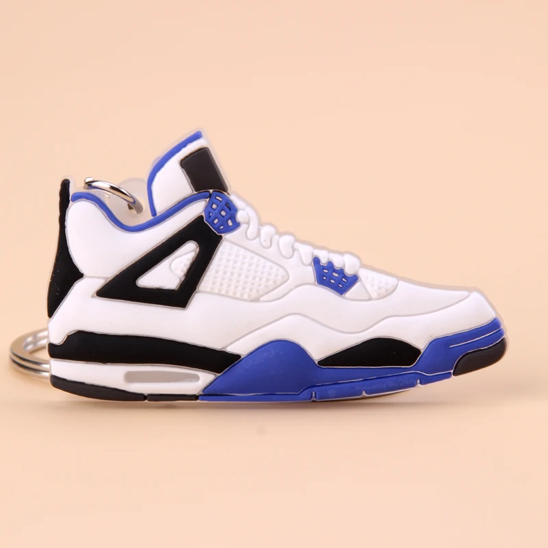 Picture Color5 Мини Jordan 4 брелок обуви Для мужчин Wome/Дети C логотипом отличный подарок для баскетбола брелок-кроссовок для ключей ключ держатель Porte Clef - Цвет: Picture Color5
