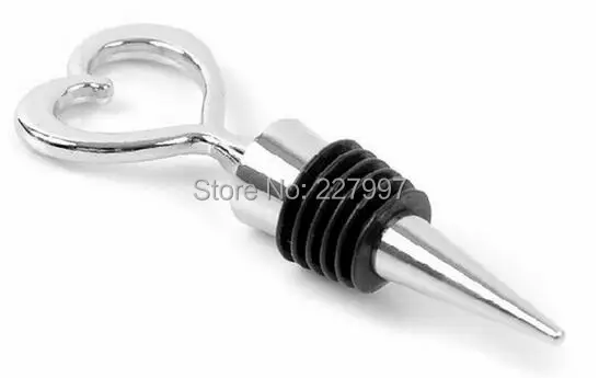 Бесплатная доставка 50 шт./лот оптовая продажа цинковый сплав сердце пробка для