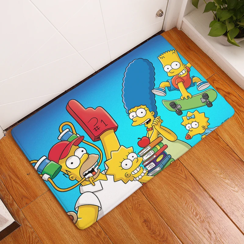 Новинка 2017 коврики для ванной комнаты с принтом мультяшного персонажа Simpson