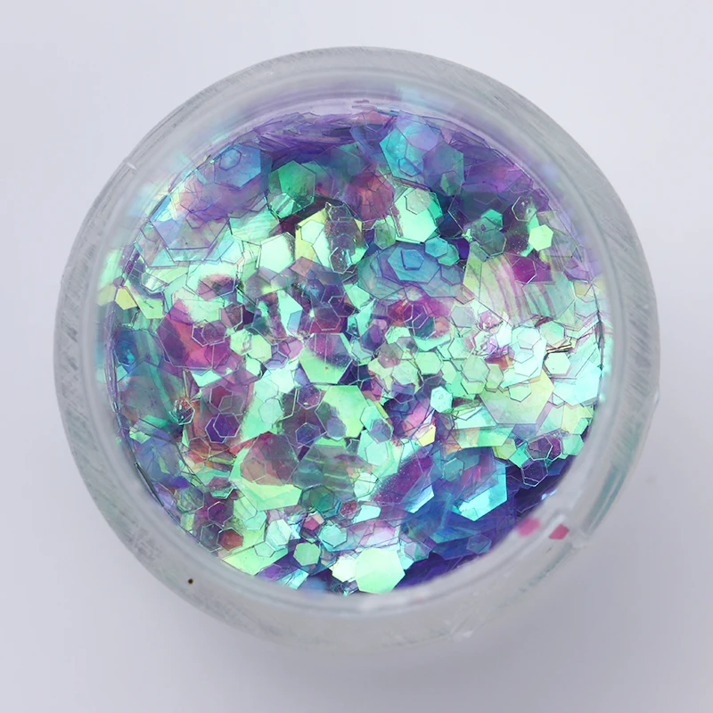 10 мл Блестки для ногтей градиентные розовые и фиолетовые цвета смешанные размеры