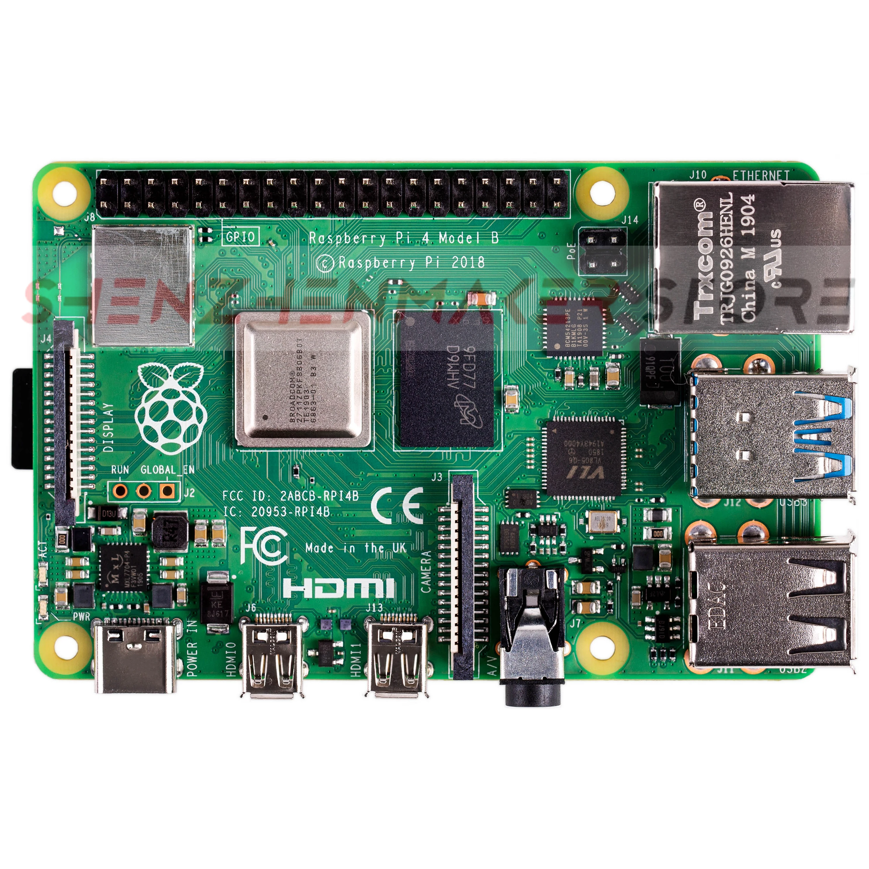 ShenzhenMaker магазин новый для Raspberry Pi 4 Модель B 1GB 2GB 4GB RAM Type C порт компьютера в