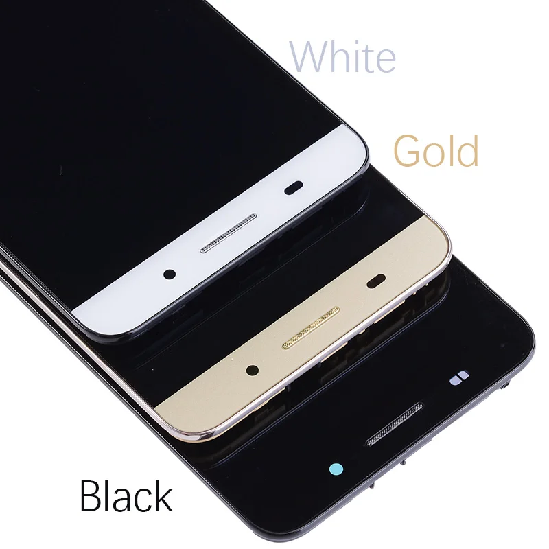 Дисплей для HUAWEI Honor 4X LCD в сборе с тачскрином на рамке 5.5'' черный белый золото