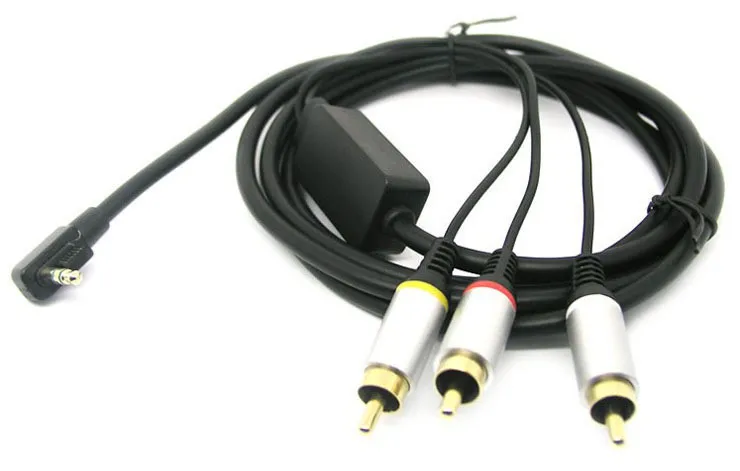AV аудио-видео трансфер RCA композитный ТВ-out кабель для Оборудование PSP Slim/2000/3000