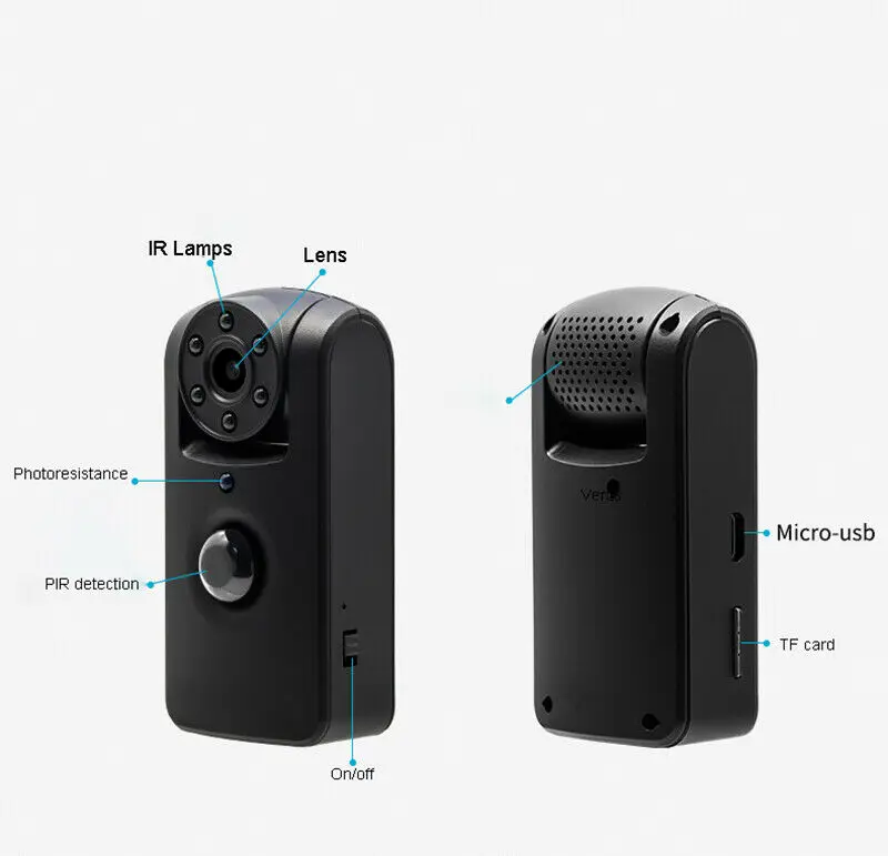 Boblov мини камера HD 1080 P вращающаяся микро записывающая видео цифровая видеокамера
