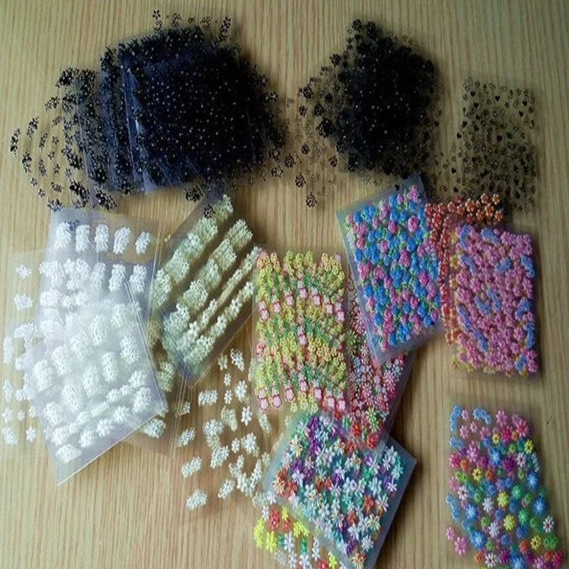 50Sheets 3D stickers for nails sticker nail art decoration false nail sticker Rhinestones for nails drill Gel varnish Tip Hot