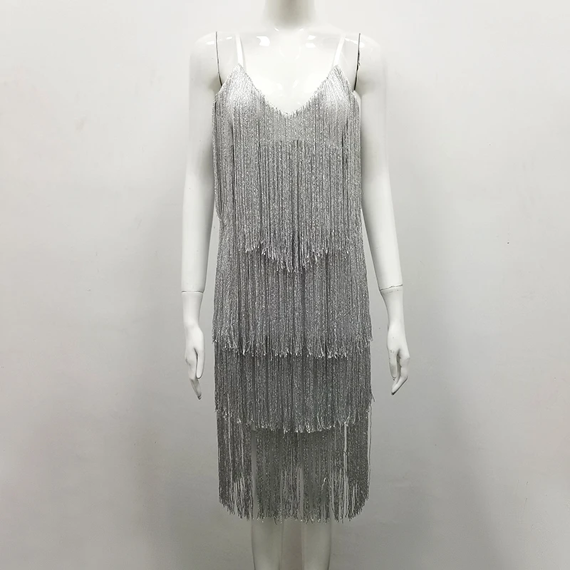 Горячая распродажа сексуальное серое Бандажное платье с v-образным вырезом и