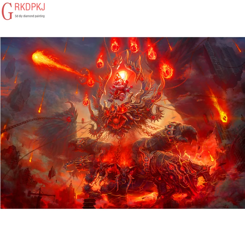 Алмазная вышивка Mars Monster 5D DIY картина крестиком полное украшение квадратной формы