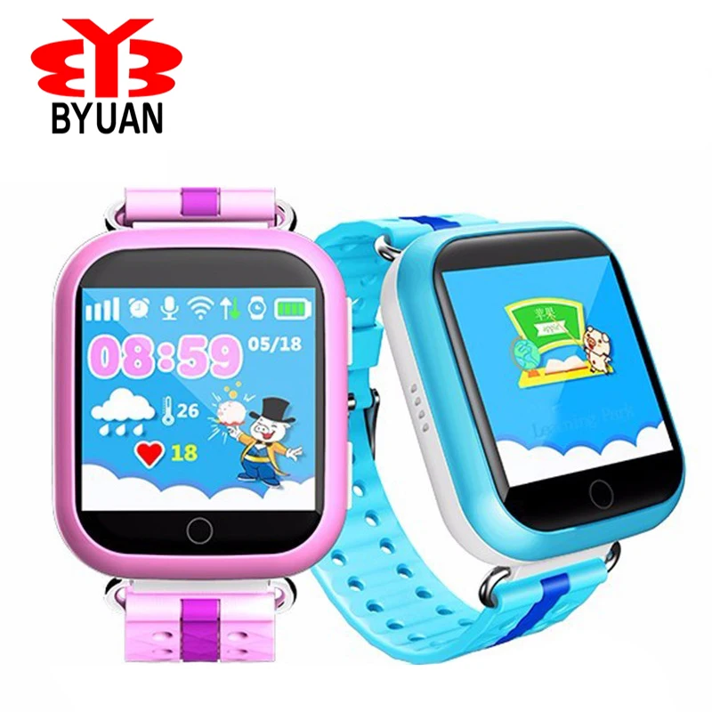 GPS Smart Watch Q750 Q100 детские часы с WiFi 1.54 дюймовый сенсорный экран soscall местоположение
