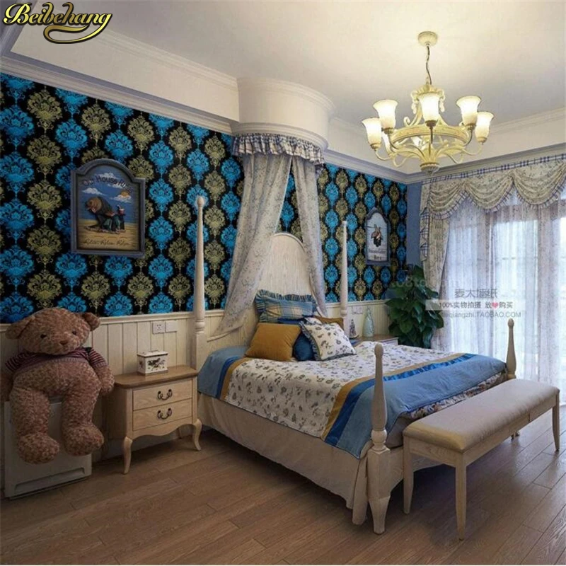 Beibehang Европейский Дамаск самоклеющиеся обои водостойкие гостиная спальня задний план стены Бумага наклейки на стену