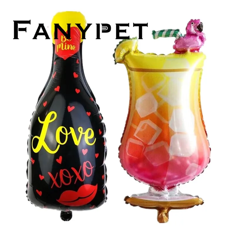 50 шт. чашка с Фламинго Xoxo флакон для губ любви воздушные шары украшение дня