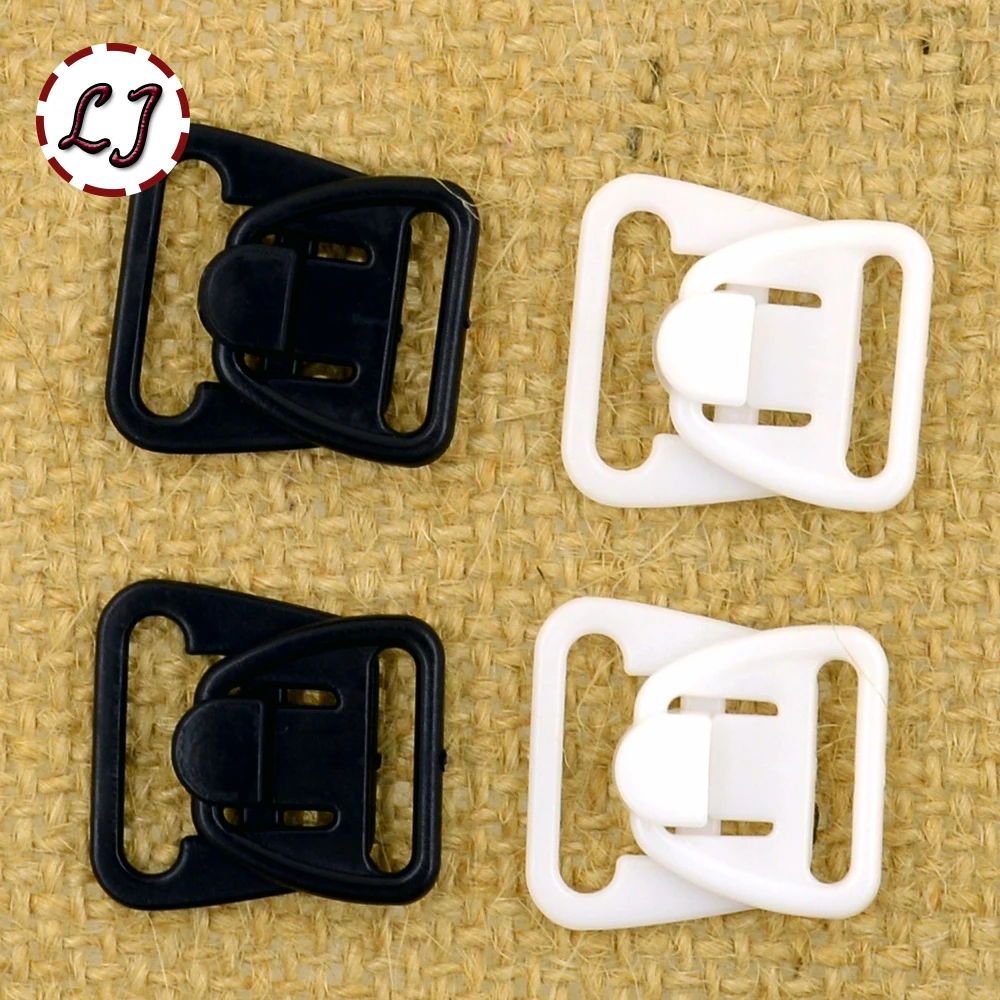 10 компл./лот черный белый цветок ремесел прямоугольник лента застежка крючок и на