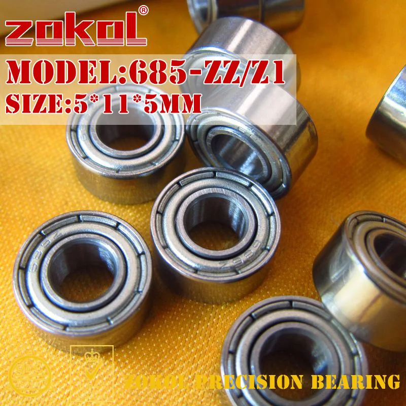ZOKOL 685 ZZ подшипник P5Z4 миниатюрный 685ZZ радиальный шарикоподшипник 5*11*5 мм 5*11*3 |