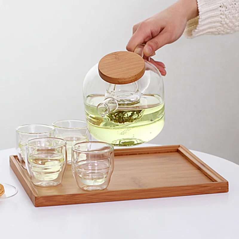 750ml High Capacity Lemon Flower Tea Kettle Heat Resistant Glass Kung Fu Set Electric Ceramics Heaters Dedicated Boil Teapot | Дом и сад