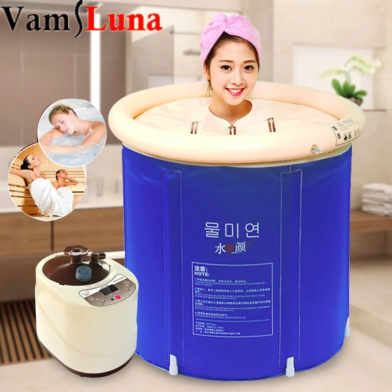 

VamsLuna Portable Infrared Home Spa - Foldable Indoor One Person Steam Sauna for Detox & Slimming Weight Loss