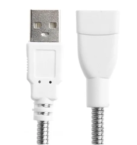 USB мужчин и женщин удлинитель светодиодный светильник кабель адаптера вентилятора гибкий металлический шланг шнур питания