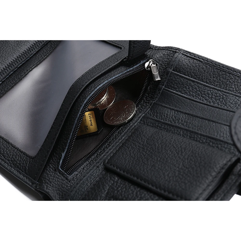 Роскошный мужской кошелек из натуральной кожи деловой держатель для карт сумка