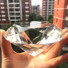 Бесплатная доставка, 100 мм блестящее Хрустальное стекло Алмазная бумага вес, роскошное Хрустальное свадебное украшение, свадебные подарки на день Святого Валентина