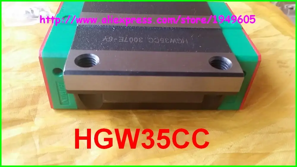 1 шт. HIWIN оригинальные блоки слайдера HGW35CC фланцевый линейный направляющий