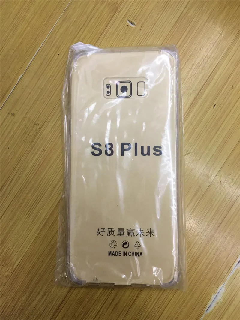 Противоударный чехол для Samsung Galaxy S8/S8 plus кристально прозрачный силиконовый из ТПУ
