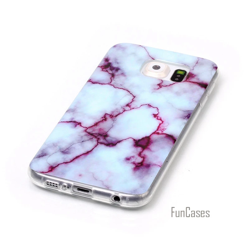 Мрамор каменная коллекция SM G920i G920F Защитный чехол для samsung Galaxy S6 Coque гибкий мягкий
