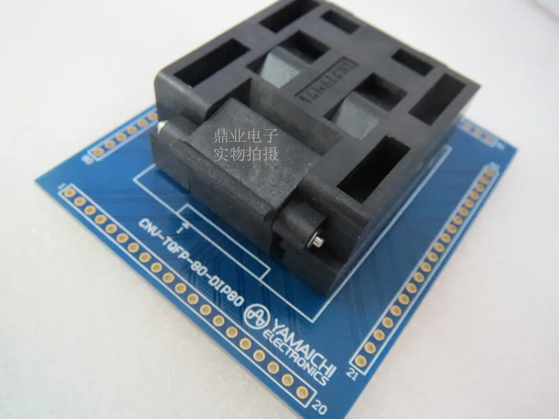 Раскладушка QFP80/DIP Φ расстояние YAMAICHI 0 65 мм IC Сжигание сиденья Адаптер