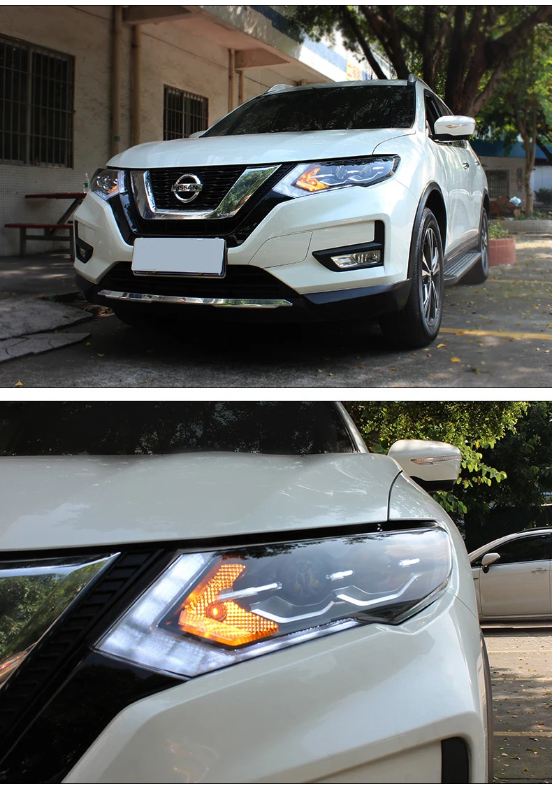 Автомобильный Стайлинг корпус передней фары для Nissan X-trail- фары, светодиодные фары DRL Двойной Луч би-ксеноновая разрядная лампа высокой интенсивности для автомобиля аксессуары