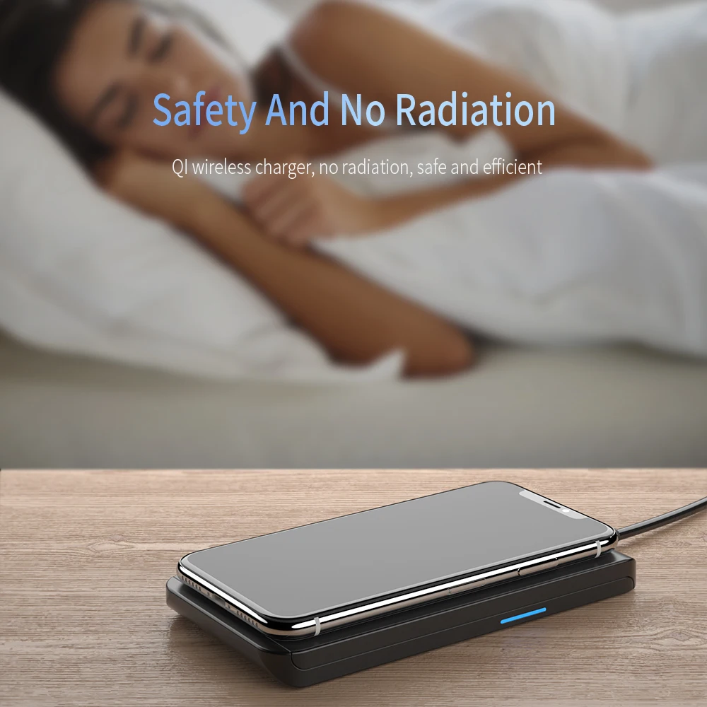 Беспроводное зарядное устройство Essager Qi для iPhone 11 Pro XS Max X 8 Plus samsung Note 10 10 Вт быстрая Беспроводная зарядная док-станция Подставка