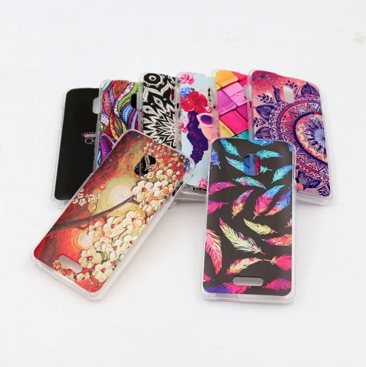 Окрашенный чехол для Alcatel One Touch Pop Star 3G OT5022 5022D 5 0 дюймов Мягкий силиконовый из ТПУ