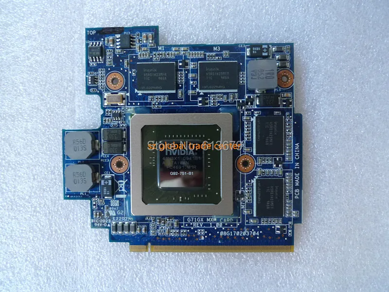 Для ASUS G71G G71GX G72GX VGA Video PN 69N0FHV11B02-01 GTX 260M GTX260M G92-751-B1 60-NVZVG1000-A02 DDR3 1GB MXM VGA/видеокарта