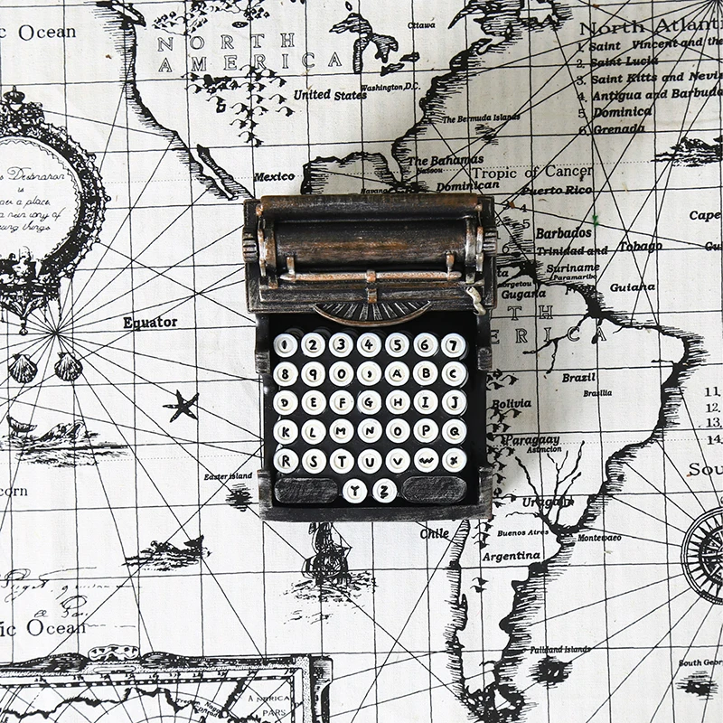 Винтажная Ретро полимерная модель пишущей машинки украшения для камеры реквизит