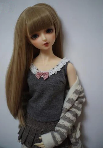 Парик для куклы Bjd SD 1/3 1/4 1/6 из льна|Куклы| |