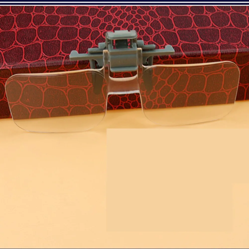 Акриловый складной стеклянный зажим для глаз с увеличительным объективом флип