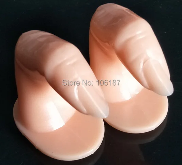 

10 x Fashion Fake Professional Nail Art Practice Training False Fingers
