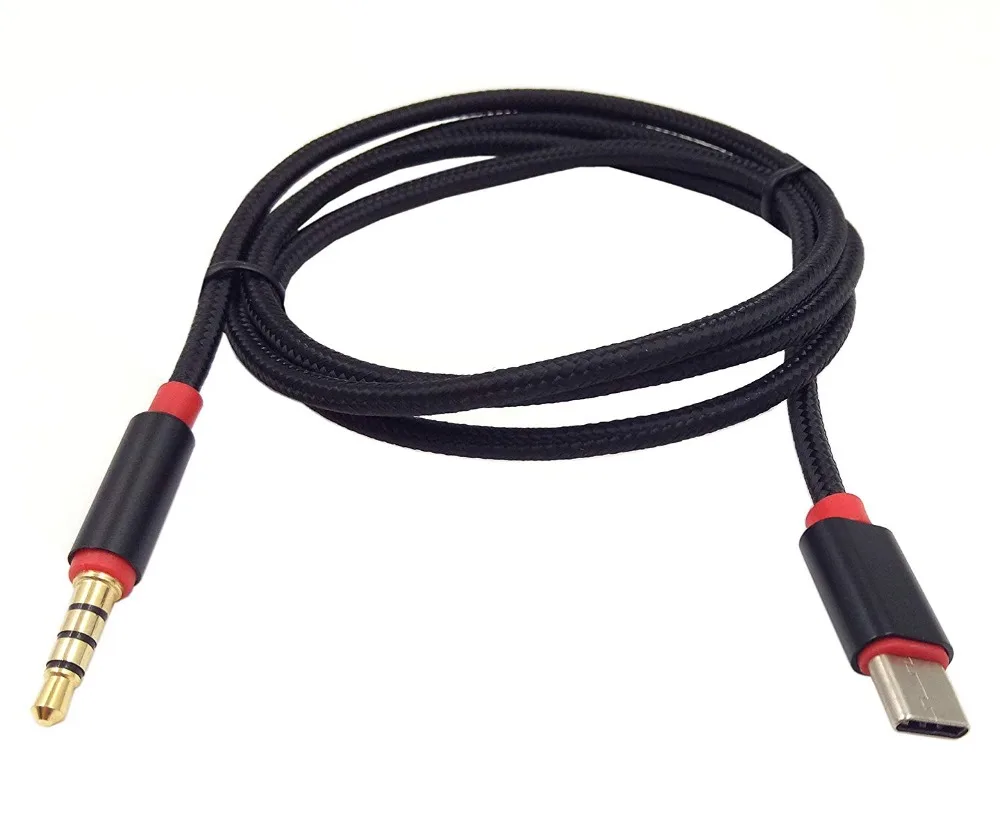 Кабель адаптер для наушников с разъемом Type C на 3 5 мм usb 1 внешний штекер