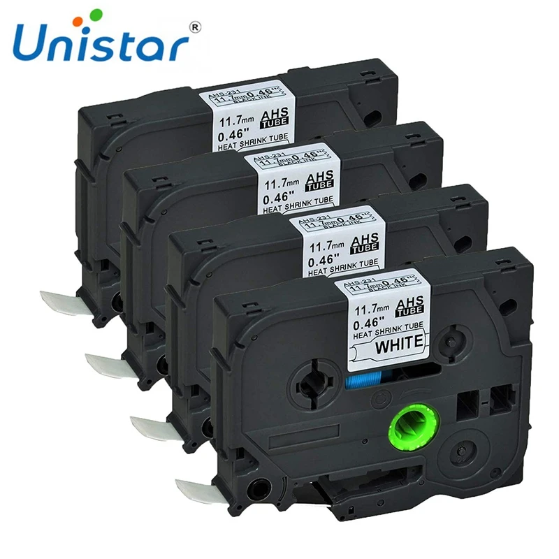 Unistar 5 шт. в упаковке товар совместим с термоусадочной трубкой Brother 11 7 мм X 1 м (дюйма