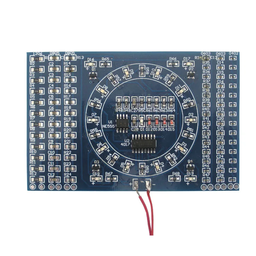 Сварки обучение diy SMD вращающийся воды лампа комплект компонентов сварки