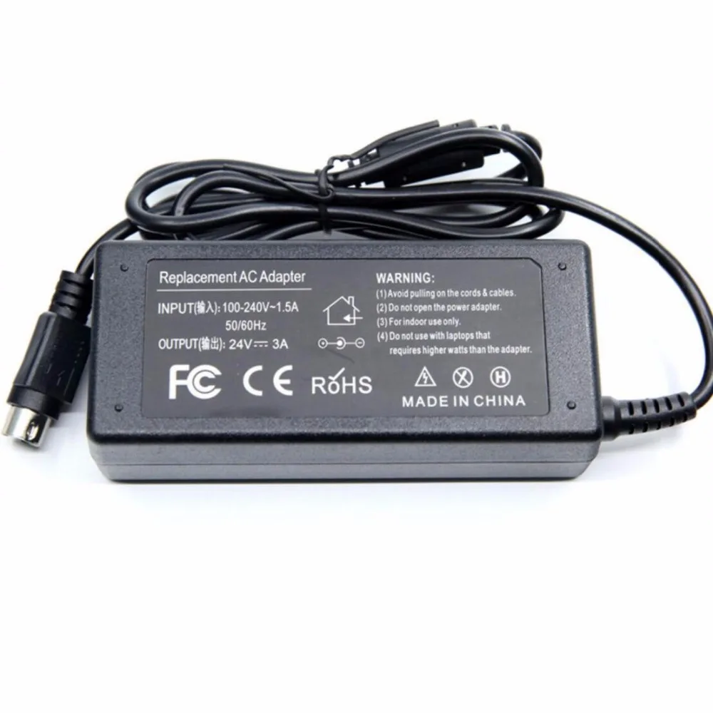 24V 3A 3PIN AC Адаптер Источник питания Зарядное устройство для EPSON PS180 PS179 2.1A NCR RealPOS 7197 POS Термопринтер чеков.