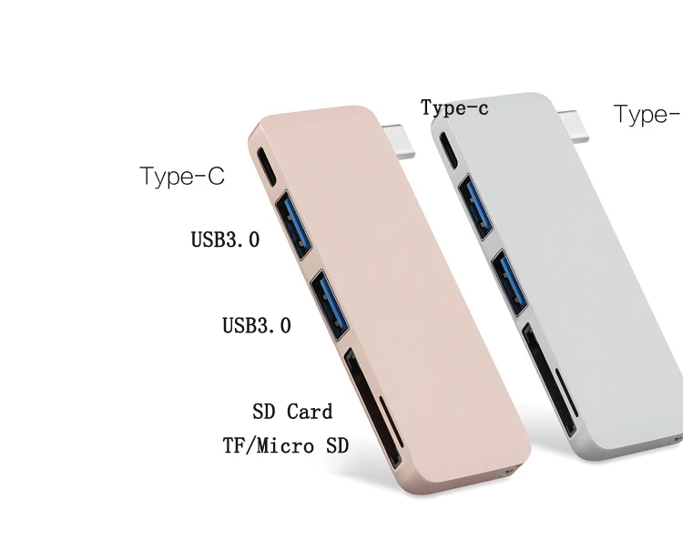 Type C USB 3.0 HUB Docking Station For Macbook Pro Type-c 3.1 to Micro SF SD Adapter for HuaWei Matebook | Мобильные телефоны и