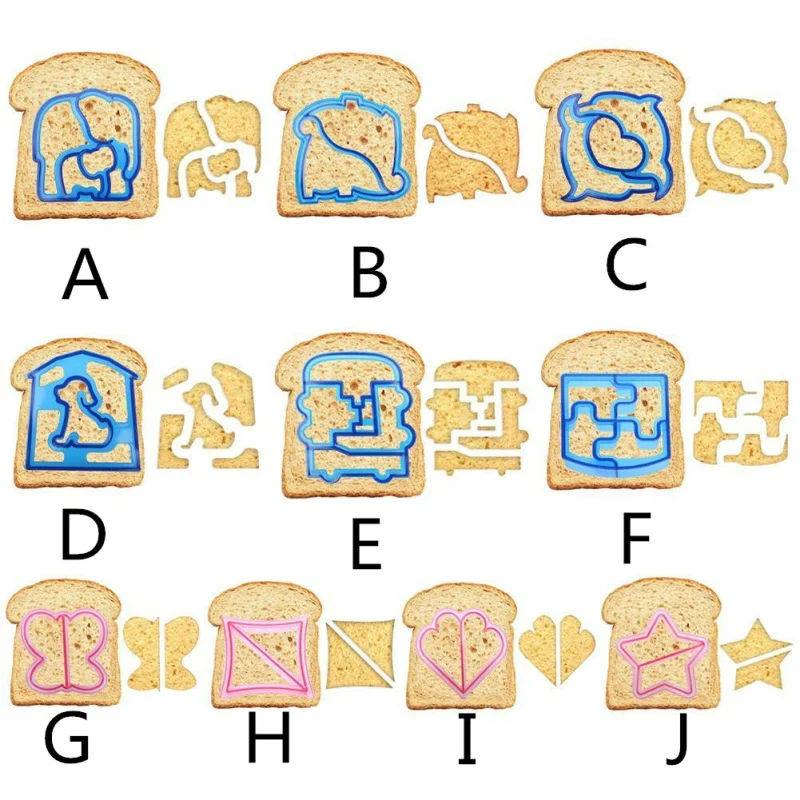 Форма для выпечки торта хлеба или тоста форма-головоломка форма сэндвича резак